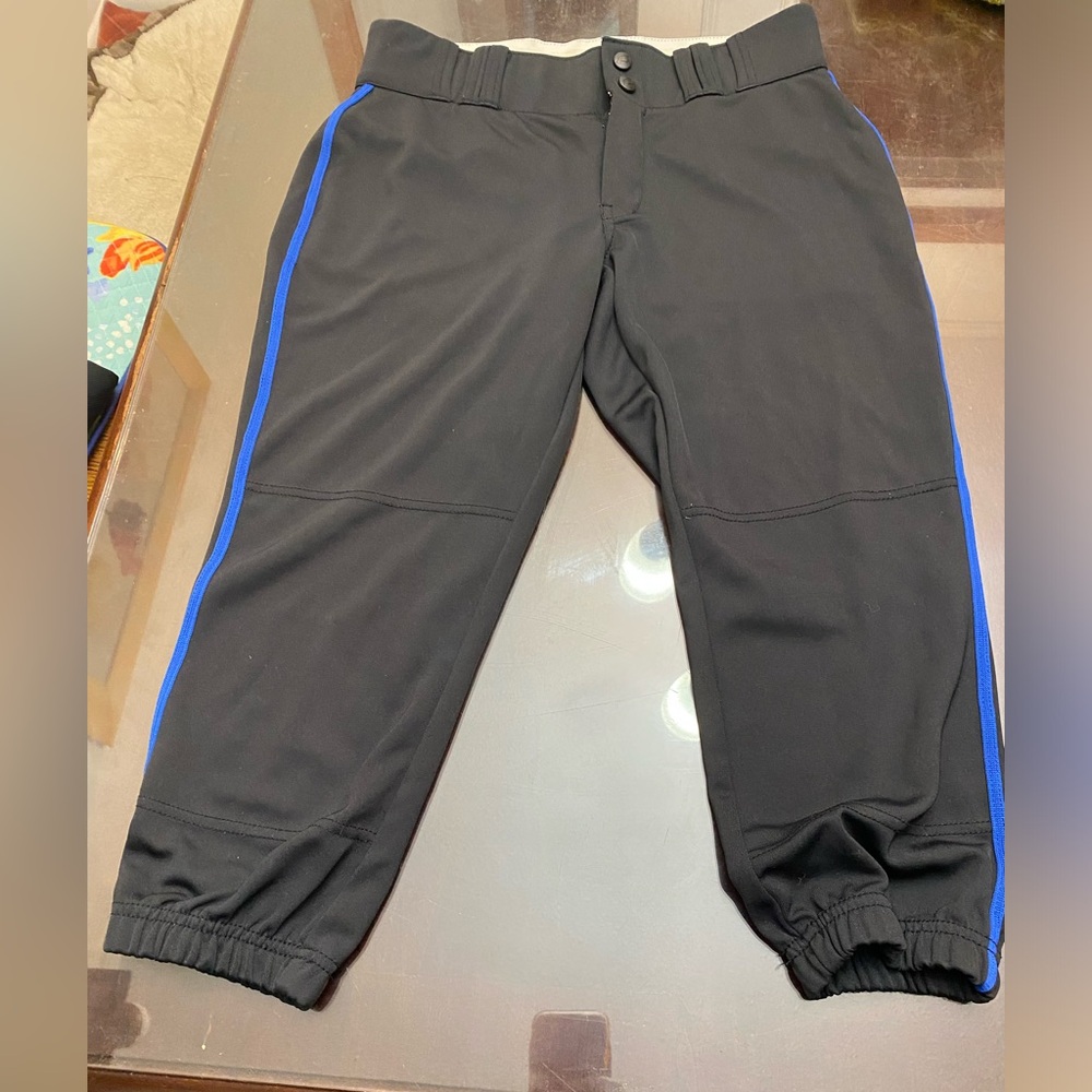 2 Pairs Champro Softball Pants - one pair black and one white